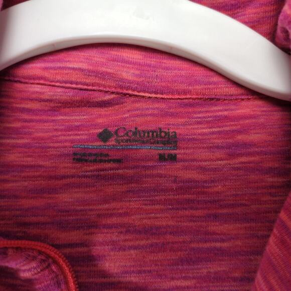 Columbia 1/4 Zip OuterSpaced Pink Pullover Women's M Activewear Top Long Sleeve - Picture 4 of 10